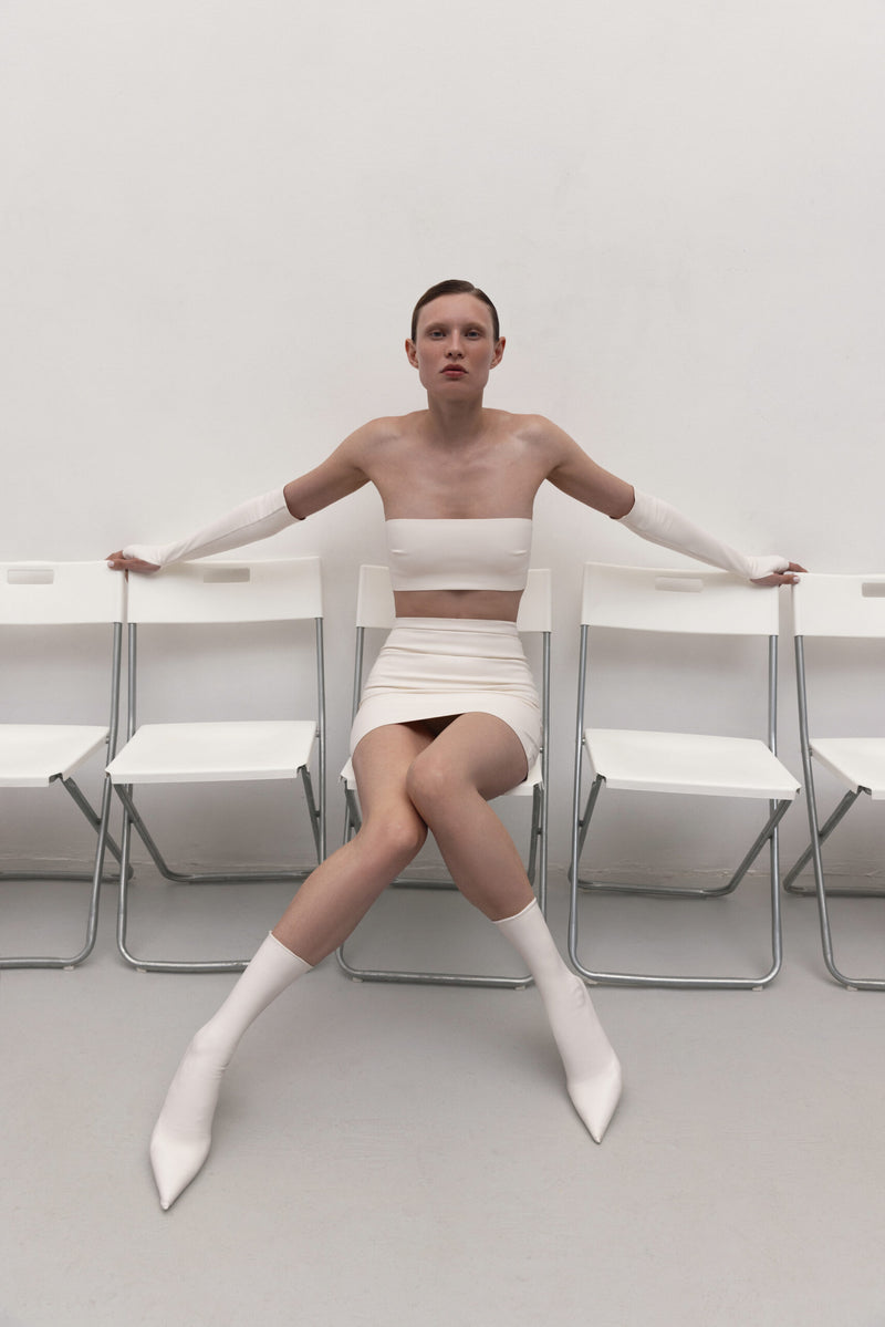 Шкарпетки На Підбори Низькі Молочні