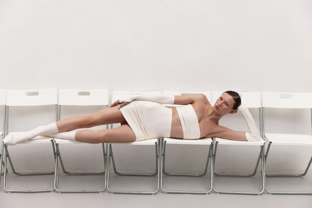 Спідниця Міні Молочна