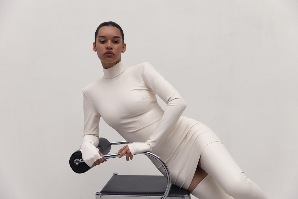 Cукня Міні З Рукавами Молочна