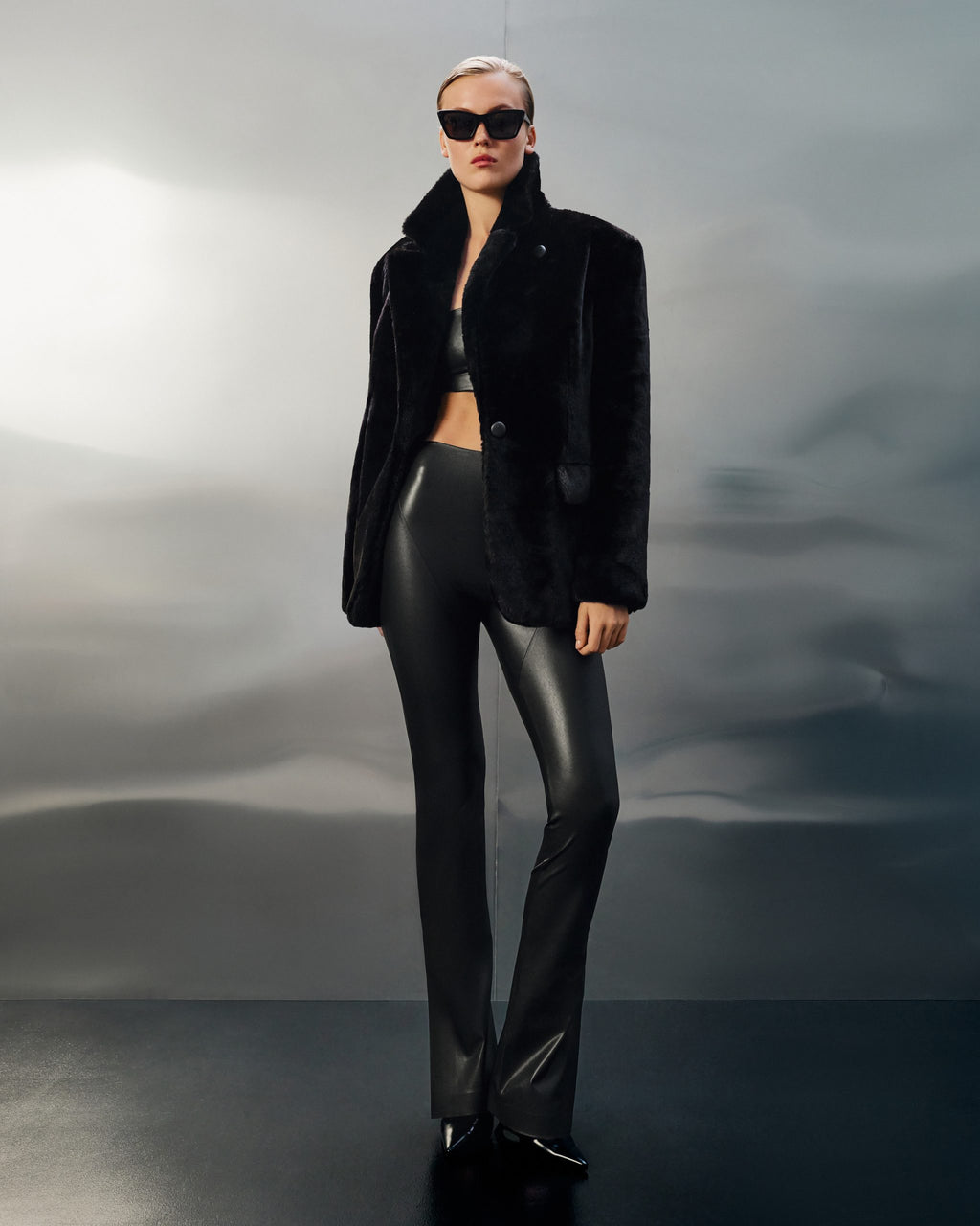 Блейзер З Хутра Чорний