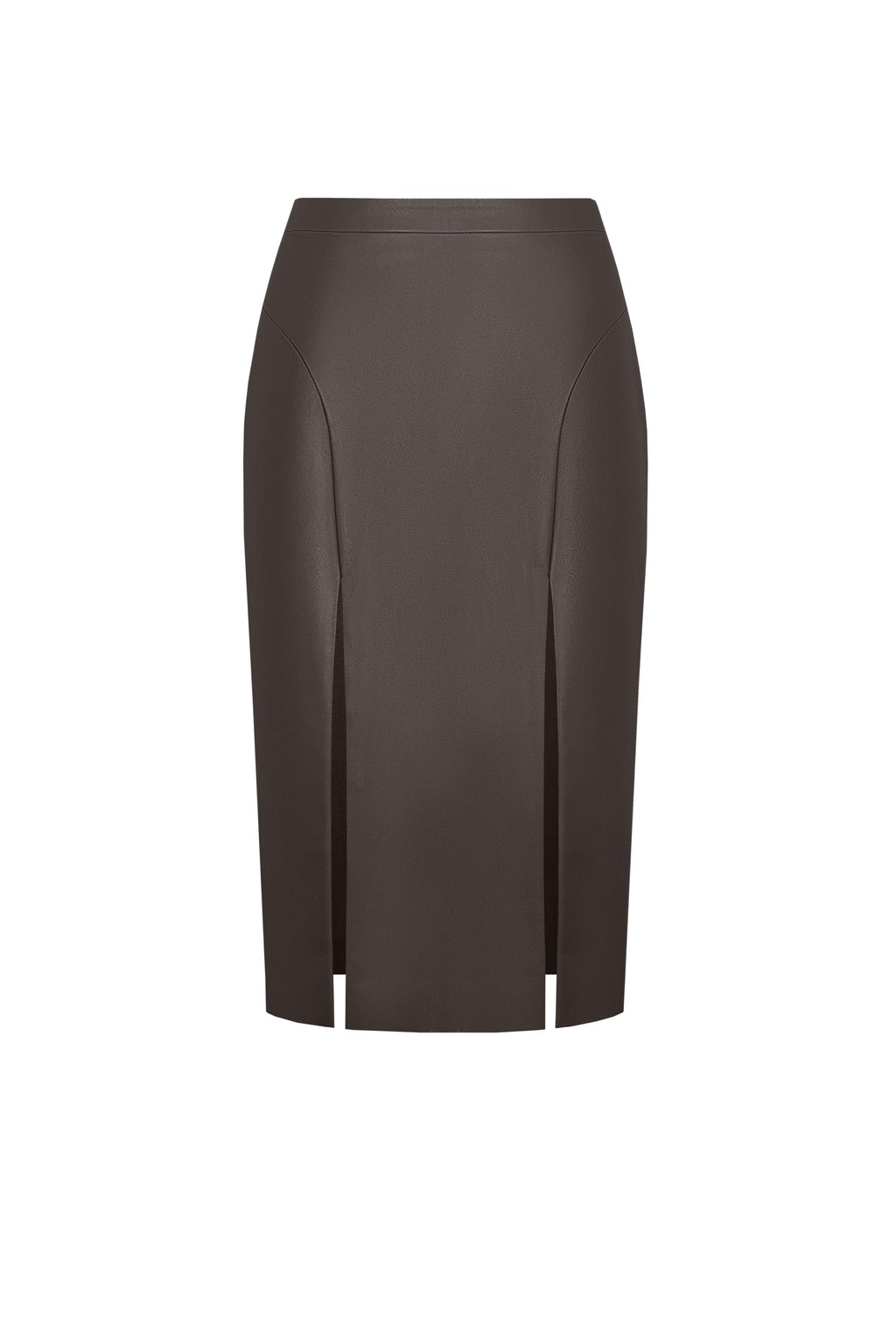 Спідниця З Розрізами Коричнева