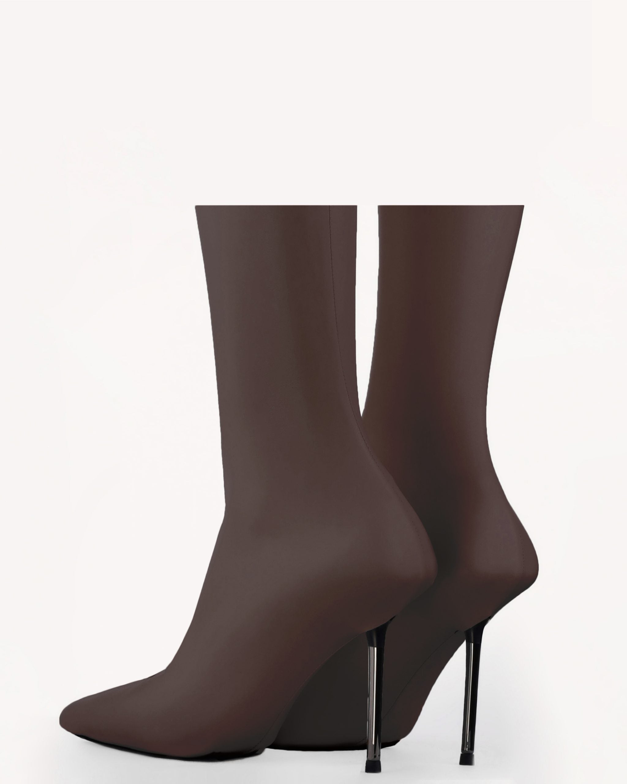 Шкарпетки На Підбори Низькі Коричневі