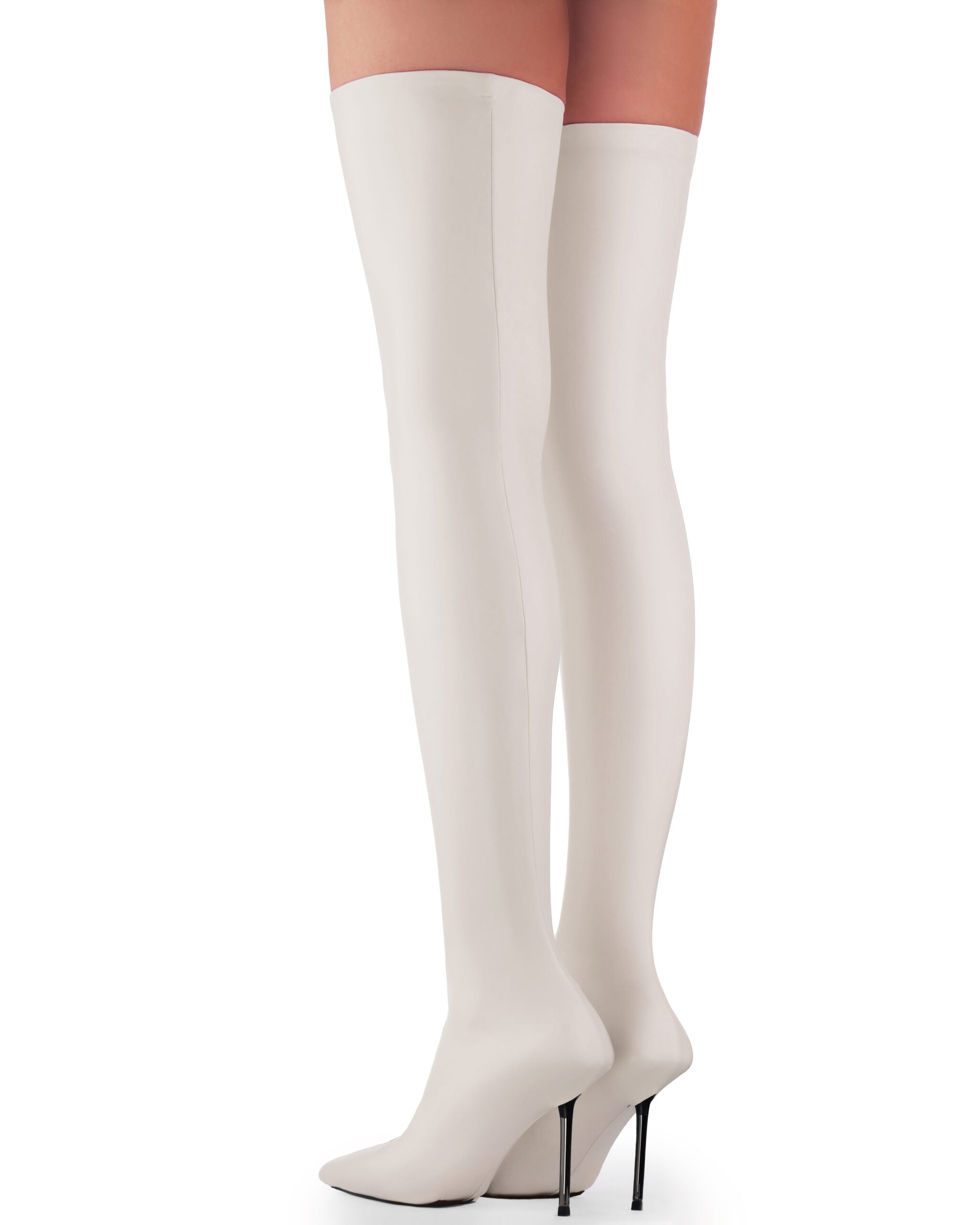 Панчохи На Підбори Високі Молочні