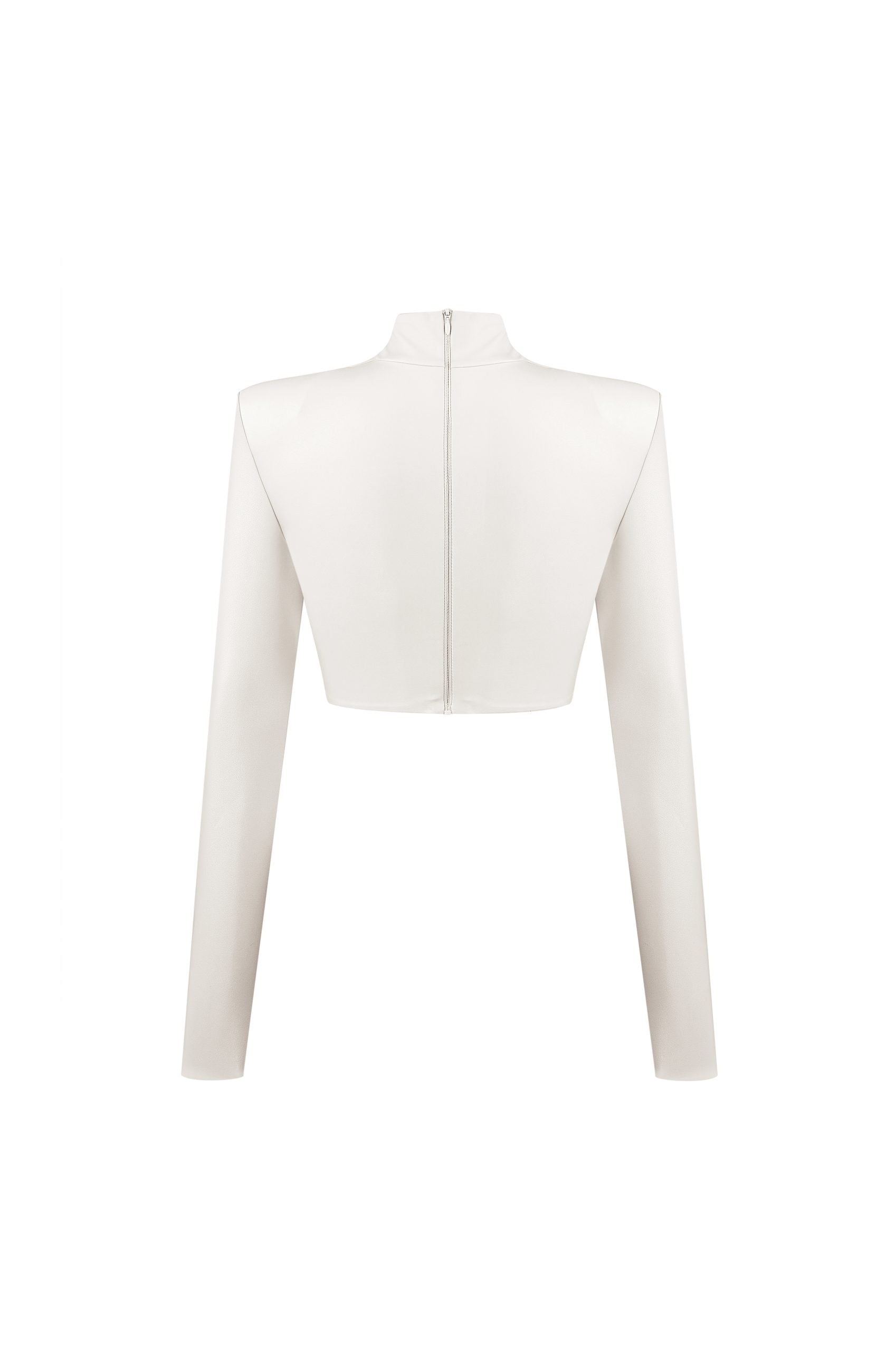 Кроп Топ Із Рукавами Молочний