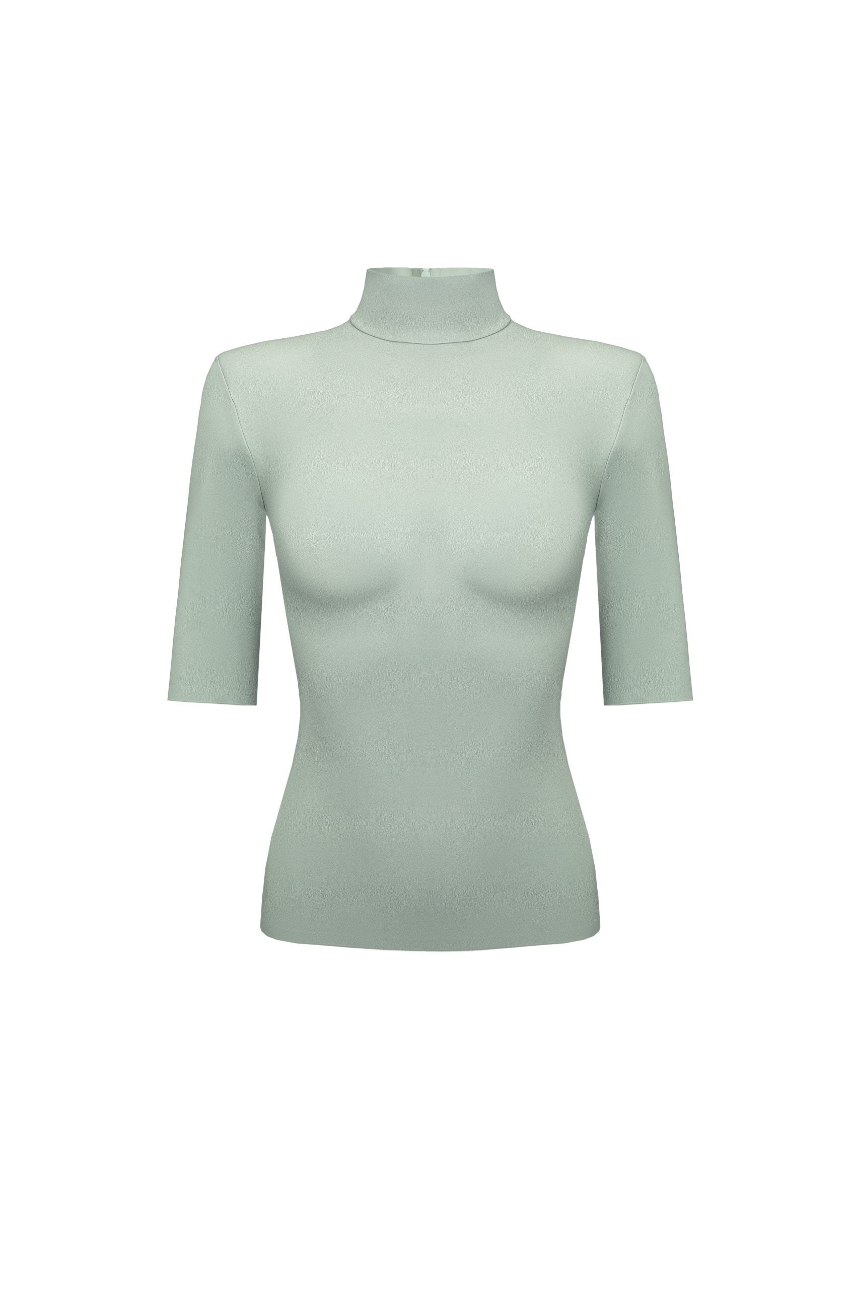 Гольф Із Короткими Рукавами Пастельно-Зелений