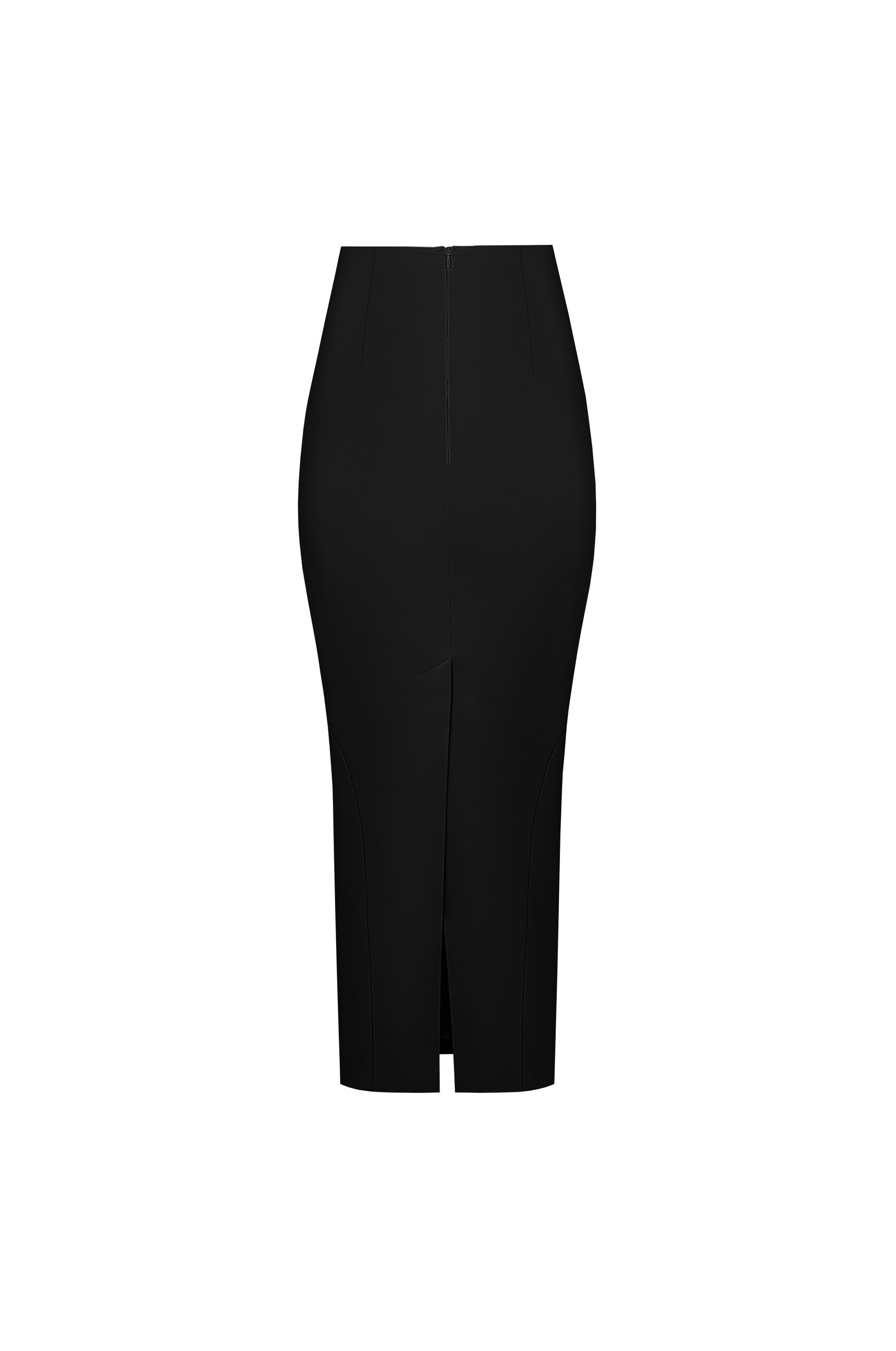 Спідниця Рельєфна Міді Чорна