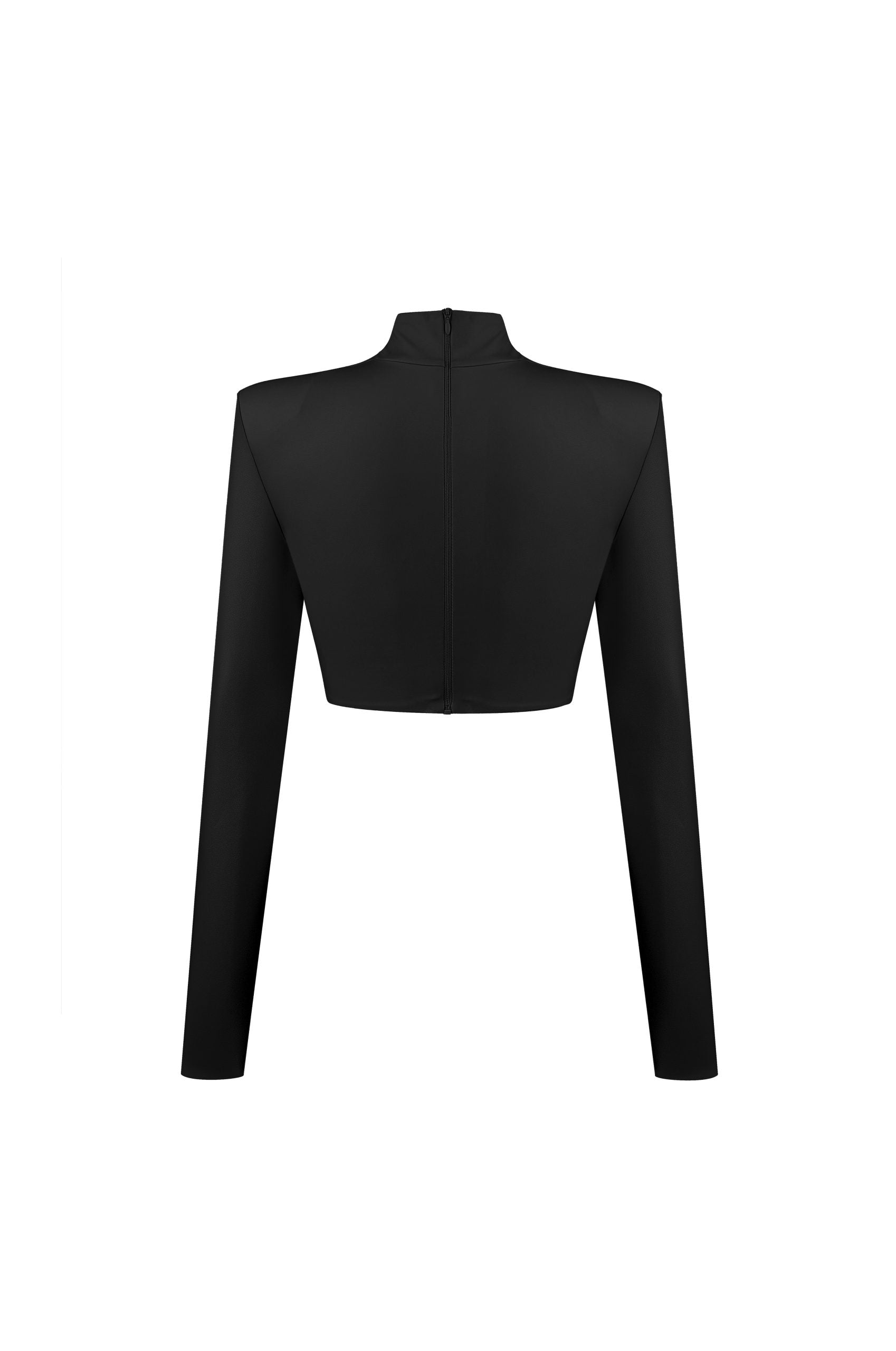 Кроп Топ Із Рукавами Чорний