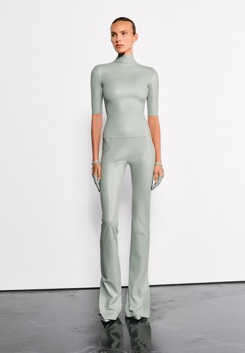 Гольф Із Короткими Рукавами Пастельно-Зелений