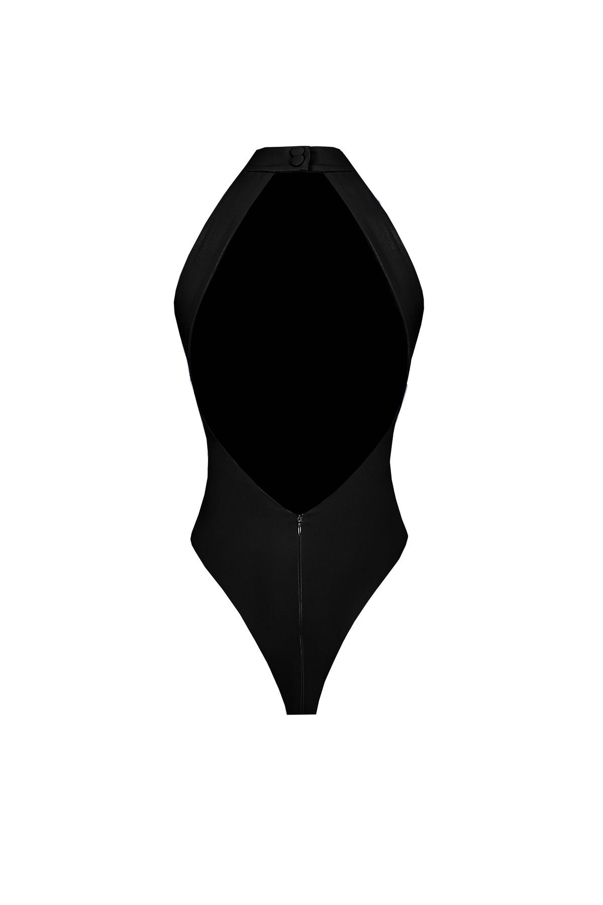 Vegan Leather Column Bodysuit Black - product view 1