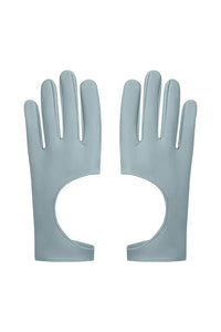 Vegan Leather Gloves Slate blue - product view 2