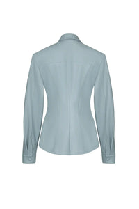 Vegan Leather Sculpted Shirt Slate blue - product view 1